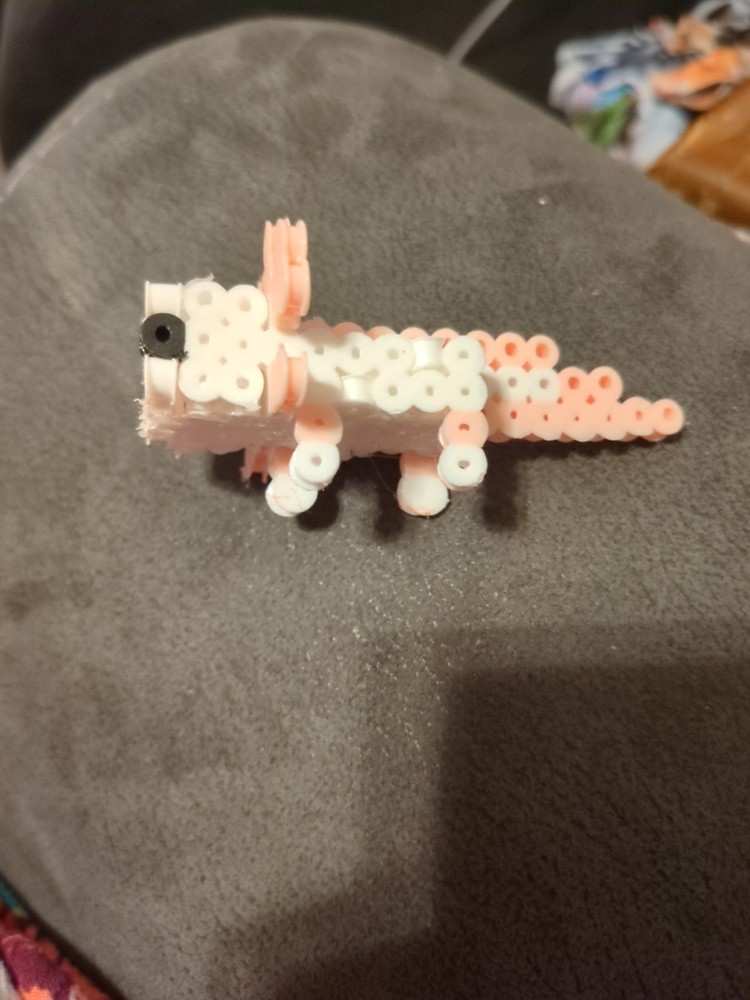 Perler Bead Elephant And Axalotl
