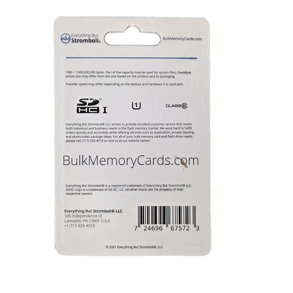 Everything But Stromboli 16GB SDHC Memory Card – Class 10