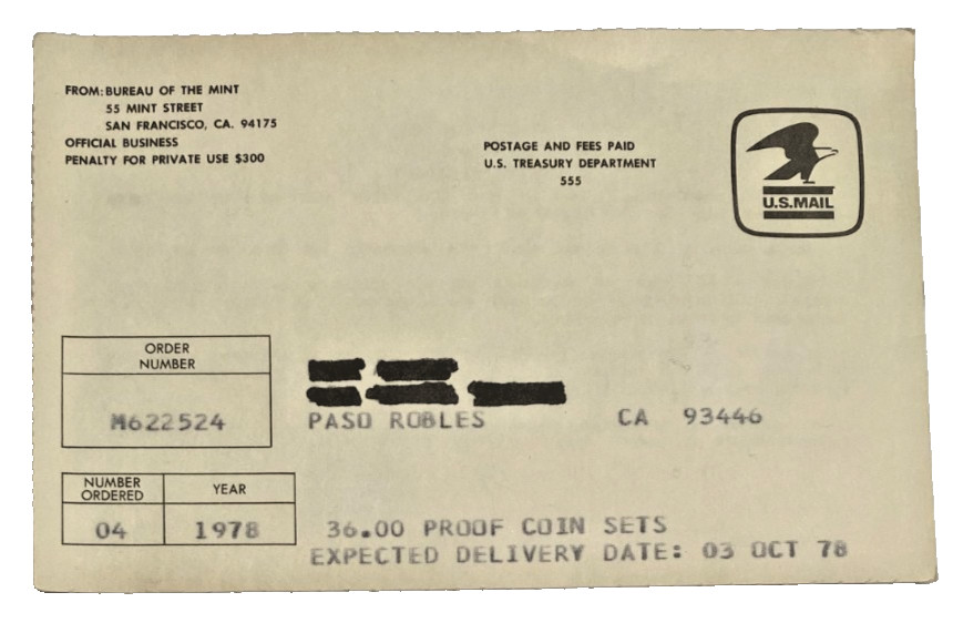 1978-S Clad Proof (4 Sets Unopened) In OGP And Original Mailer Box!