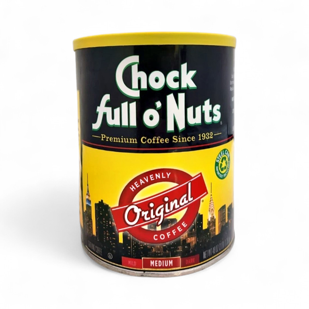 Chock full o' Nuts Heavenly Ground Coffee, Original Blend Medium Roast - 48 oz