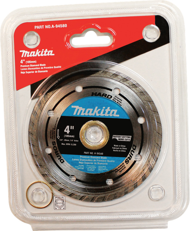 Makita A-94580 4" Turbo Hard Material Diamond Blade