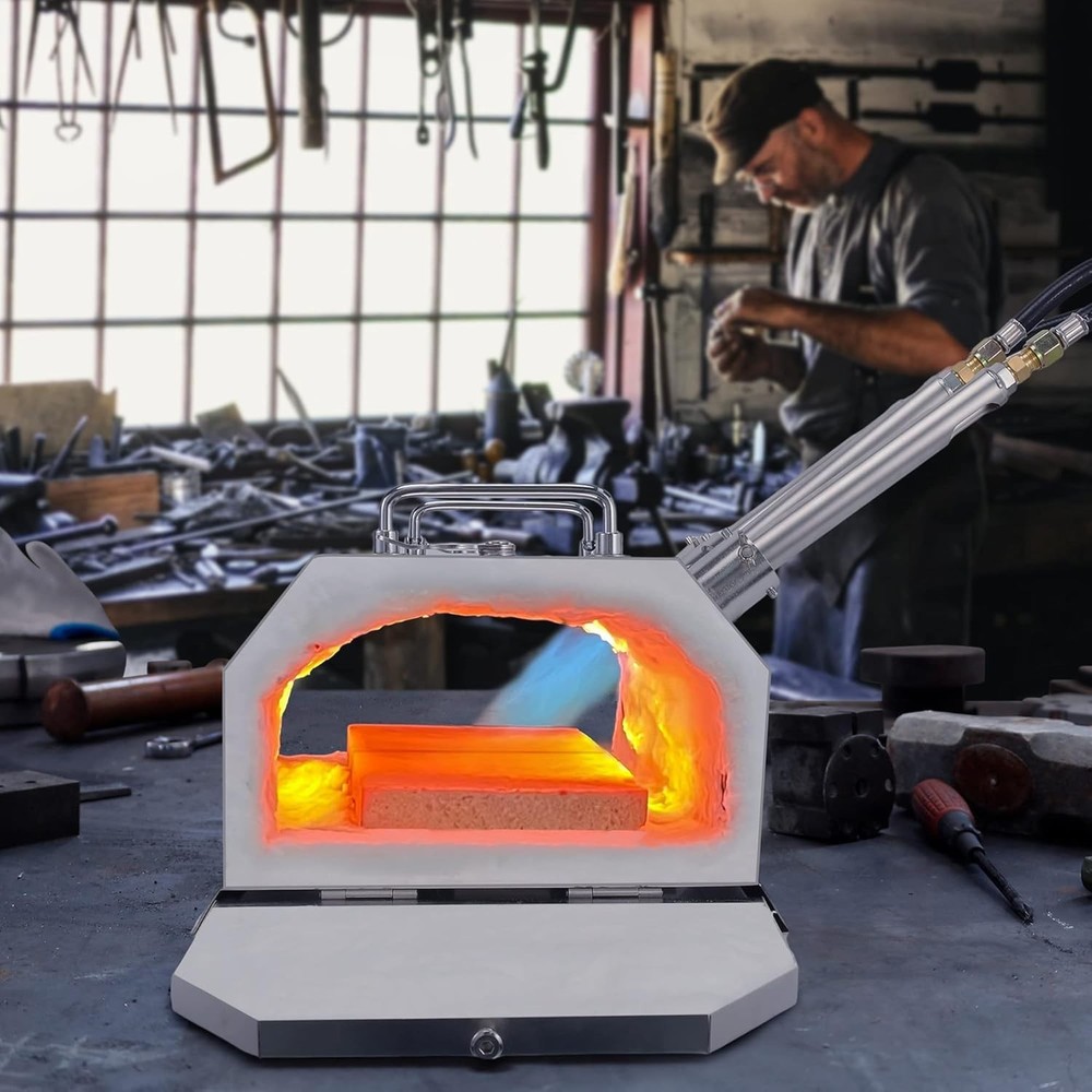 Versatile Stainless Steel Forge Kit with High Temperature Performance and Manual