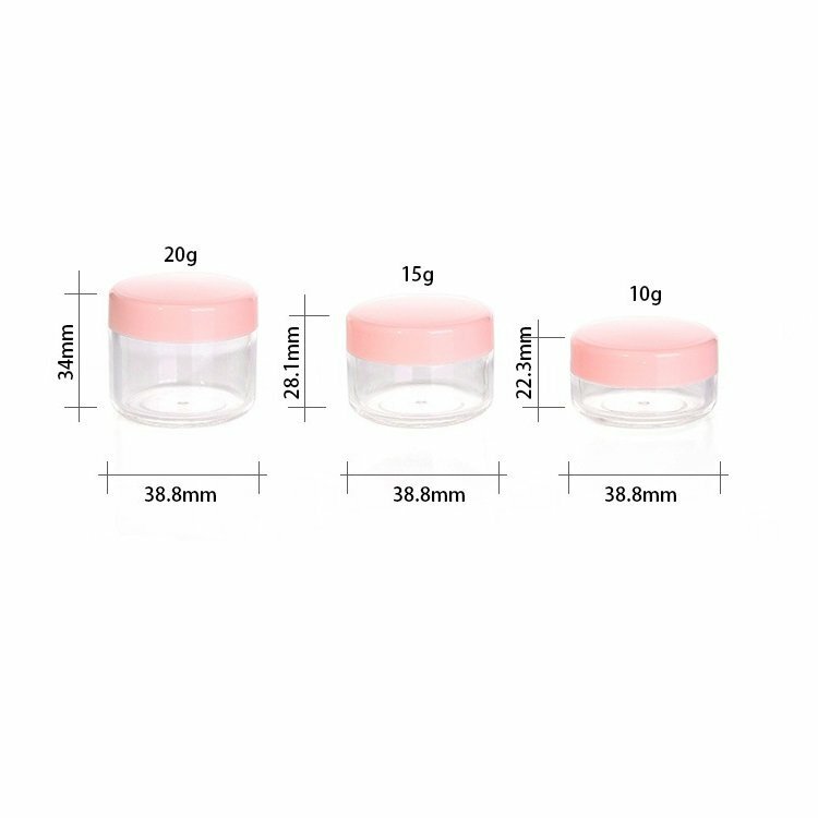 15g CLEAR EMPTY CONTAINER FOR COSMETICS, LIP BALM, MEDICINE, MIXING SAMPLE