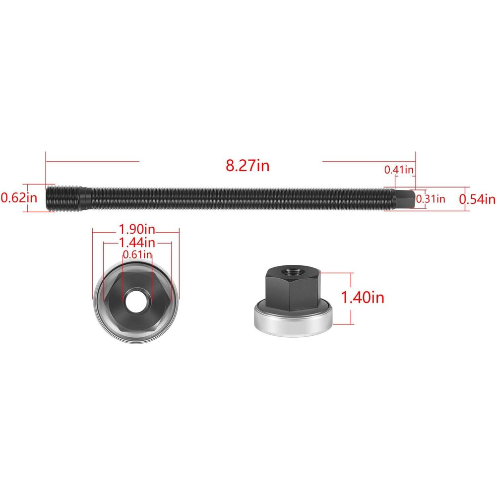 LS Harmonic Balancer Puller Installer Kit M16 x 2.0 For GM LS LT V8 Gen 3 4 5