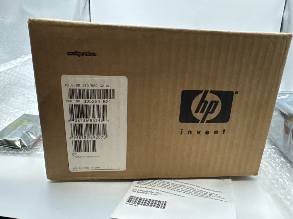 HP 325254-B21 2.80GHz 400MHz FSB 2MB L2 Cache Socket PPGA603 Intel Xeon