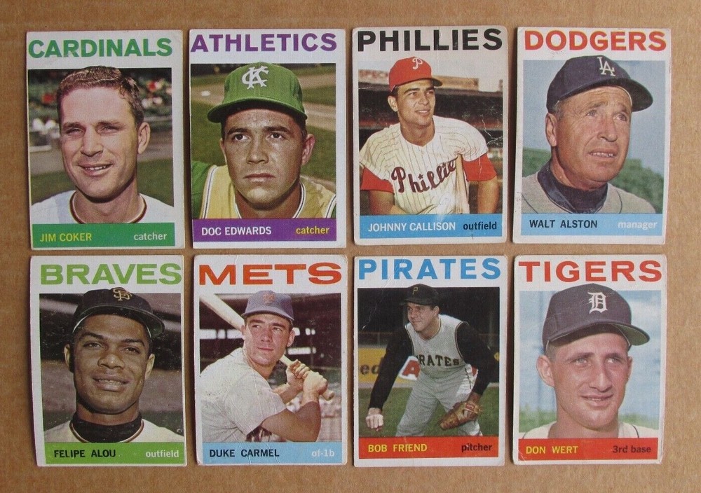 1964 TOPPS BASEBALL CARDS #1-275 SINGLES COMPLETE YOUR SET U-PICK UPDATED 4/22