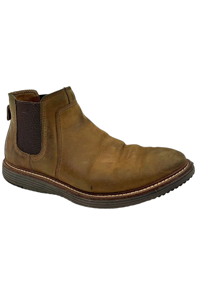 Johnston & Murphy Men's Upton Chelsea Boot Brown Oiled Full Grain