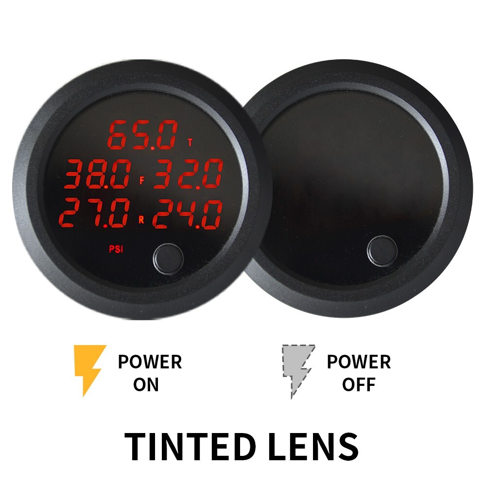 Air Ride Solenoid Valves with Switch Controller +5 in 1 Display Air Ride Gauge