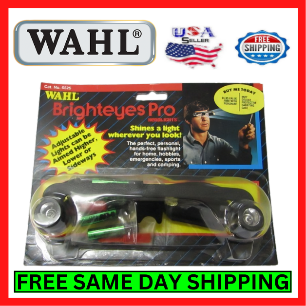 Wahl Brighteyes Pro Headlights Automatic Adjustable Sockets Fits w/ Glasses Kit