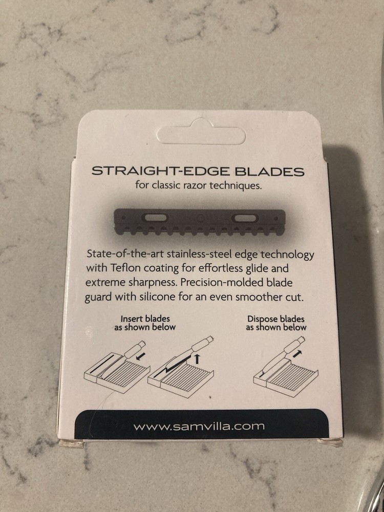 Sam Villa Straight Edge Blades New And Used Handle