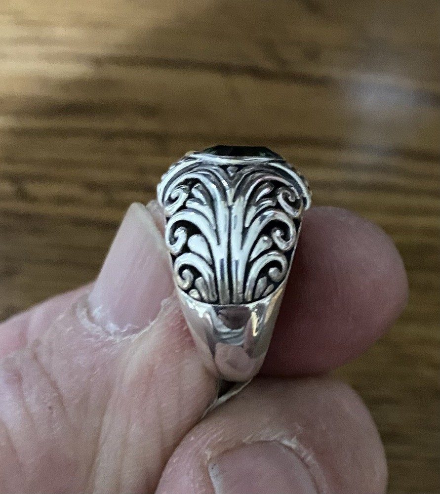 Green Quartz Ring Sterling