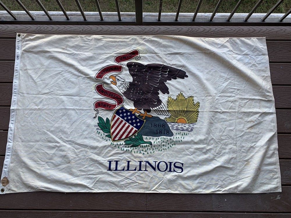Vintage Illinois State Flag