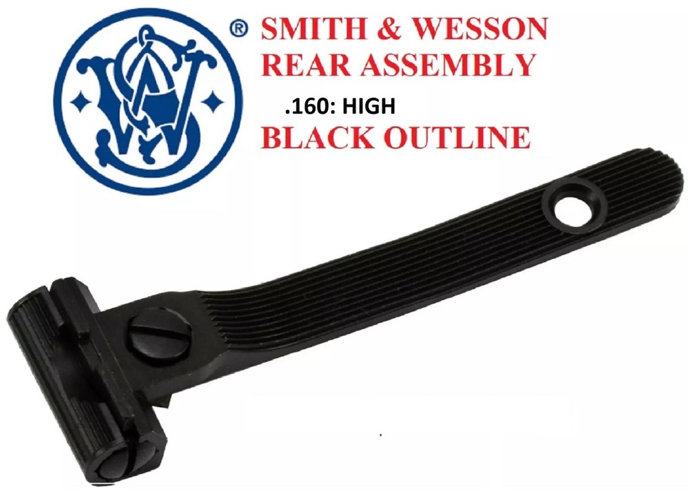 SMITH & WESSON ASSEMBLY .160" HIGH BLACK K L X FRAME REAR SIGHT
