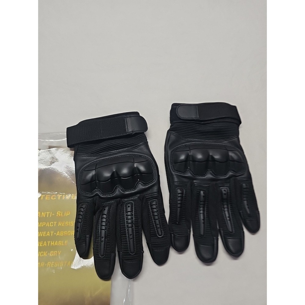 Motorcycle Gloves Polyester Med Full Finger Touchscreen Riding Protection Safety