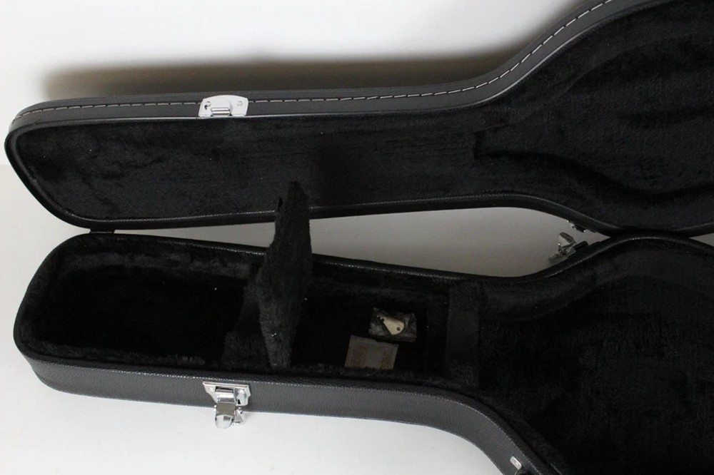 Fender Stratocaster/Telecaster Black Leather Hard-Shell CASE USA