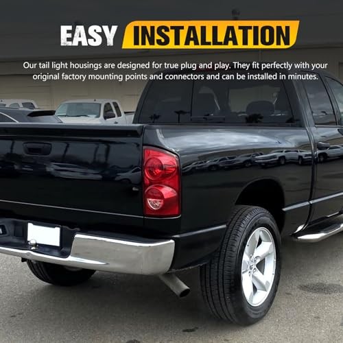 Tail Light Assembly Compatible With 2007-2008 Dodge Ram 2007-2009 Dodge Ram