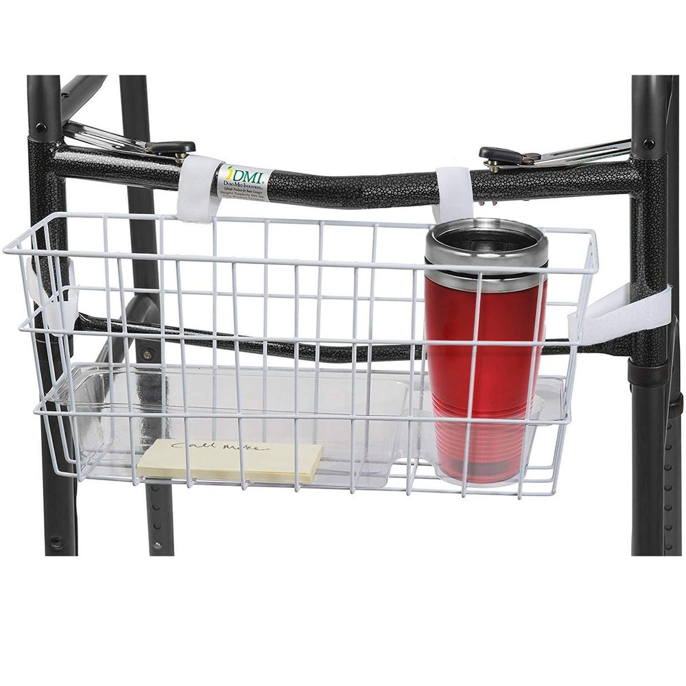 Healthsmart Durable Walker Accessories Basket For Walker | No Tools Ne