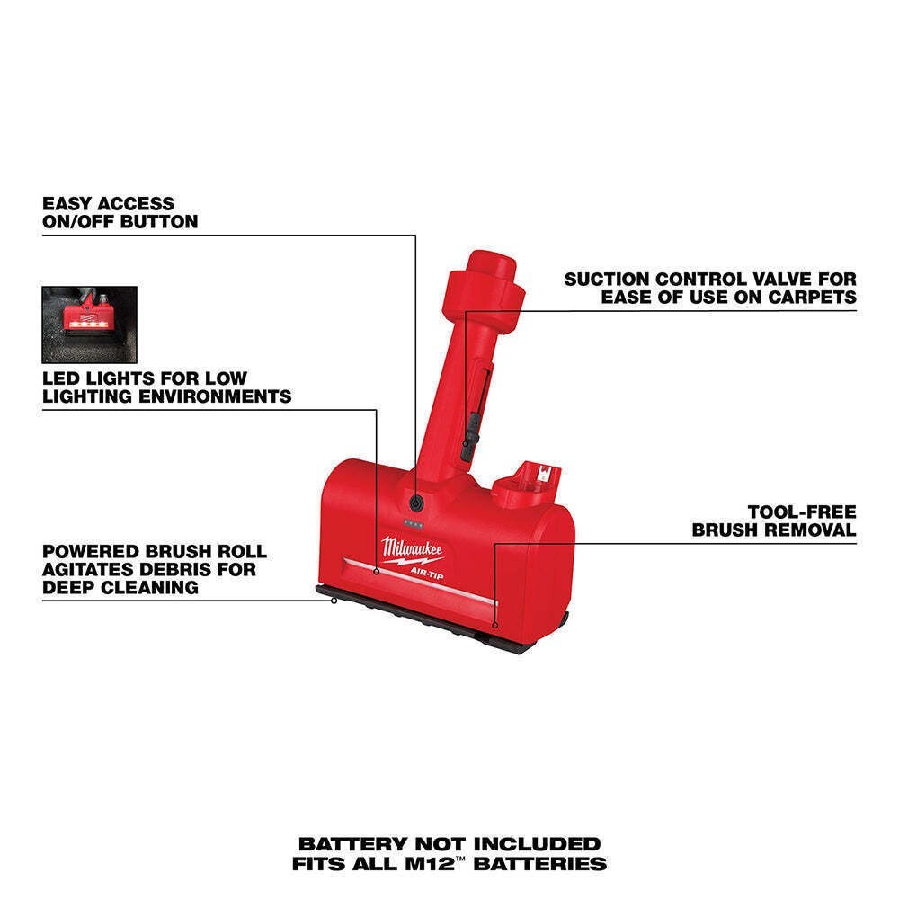 Milwaukee Tool 0980-20 M12 AIR-TIP Utility nozzle -NEW