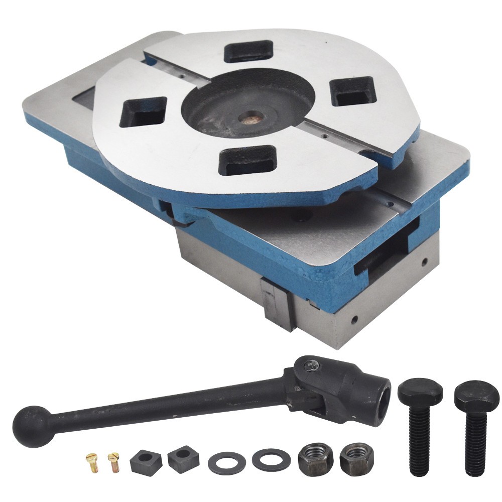 LABLT 5" Milling Machine Lockdown Vise Swiveling Bench With 360° Swiveling Base