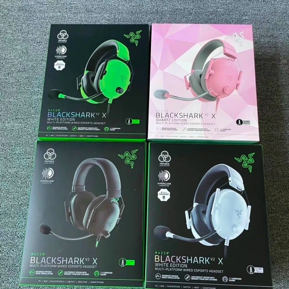 Original Razer HYPERCLEAR BLACKSHARK V2X Professional Gaming ESPORTS Headset