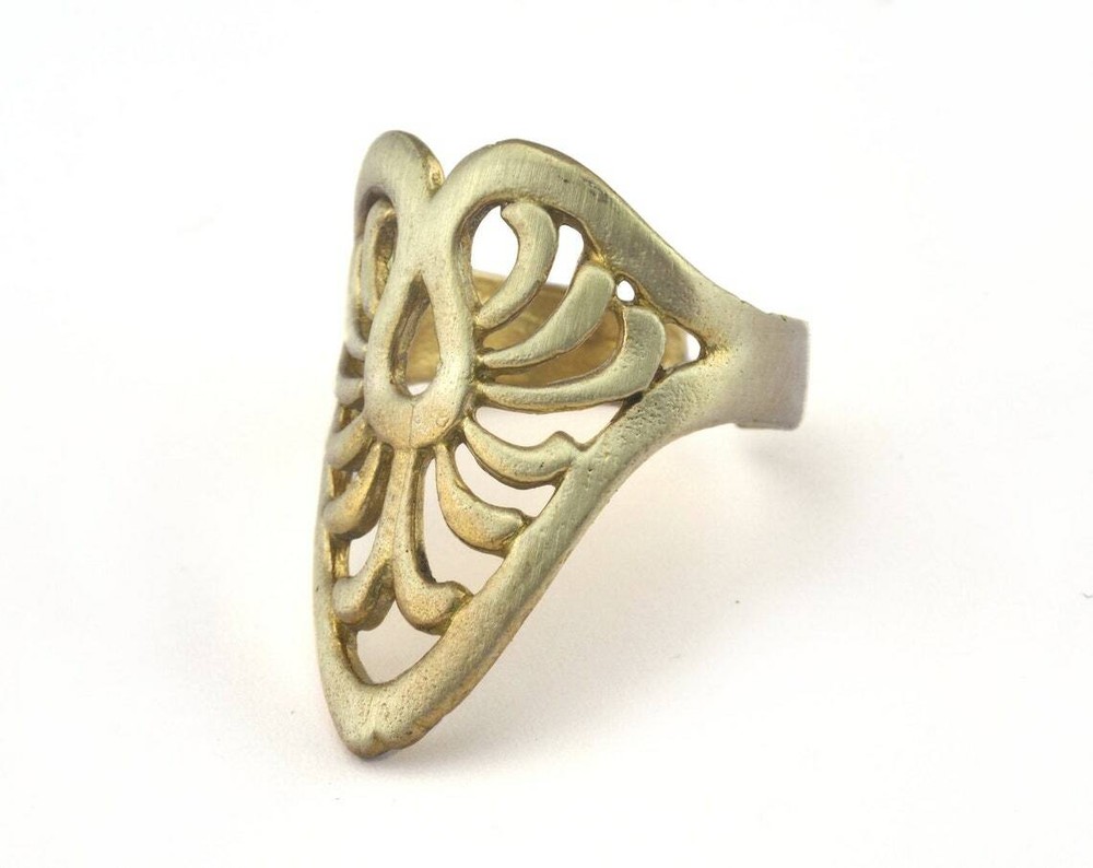 Adjustable Ring Raw brass (18mm 8US inner size) 2671