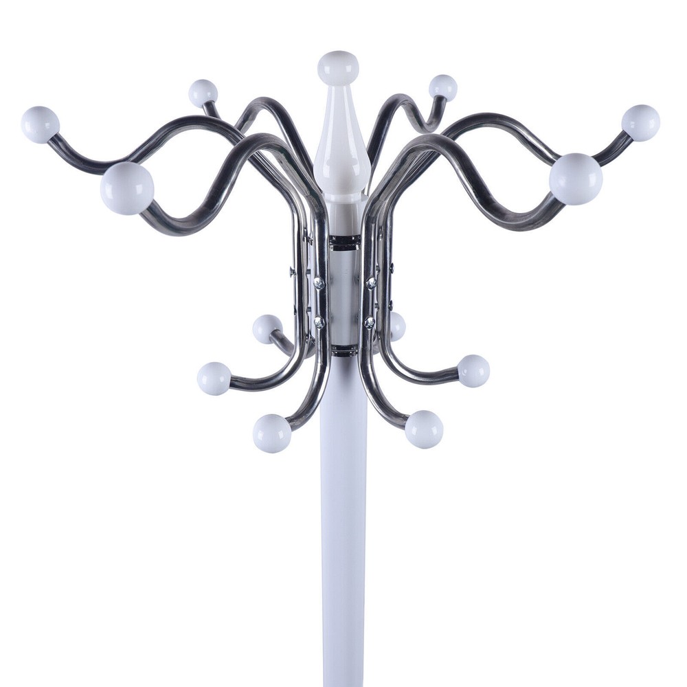 Coat Rack 16 Hook 4 Level Hat Jacket Stand Tree Holder Hanger Rack Marble Base