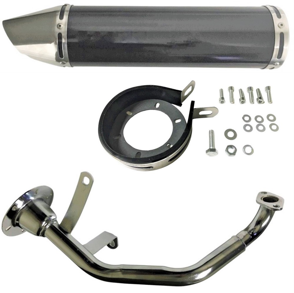 Vitacci Phantom 150cc, Ranger 150, Scooter High Performance Exhaust - Black