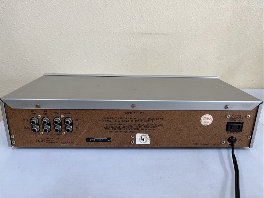 BSR EX-100 Stereo Frequency Equalizer - GREAT CONDITIONS *Read*