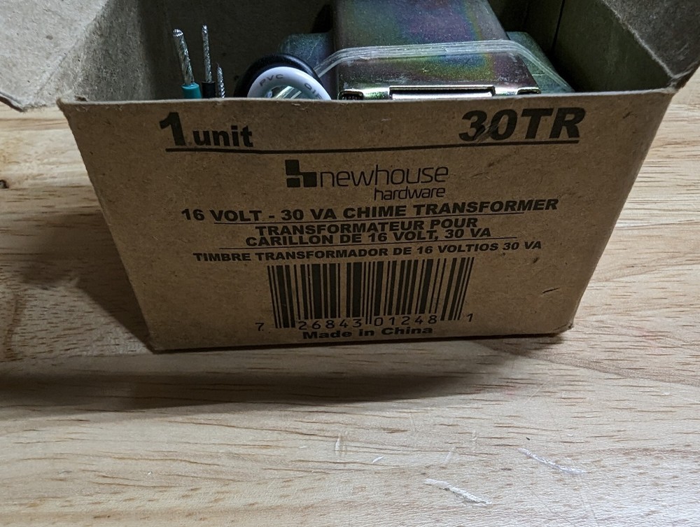 Newhouse Hardware 16 Volt Doorbell Chime Transformer