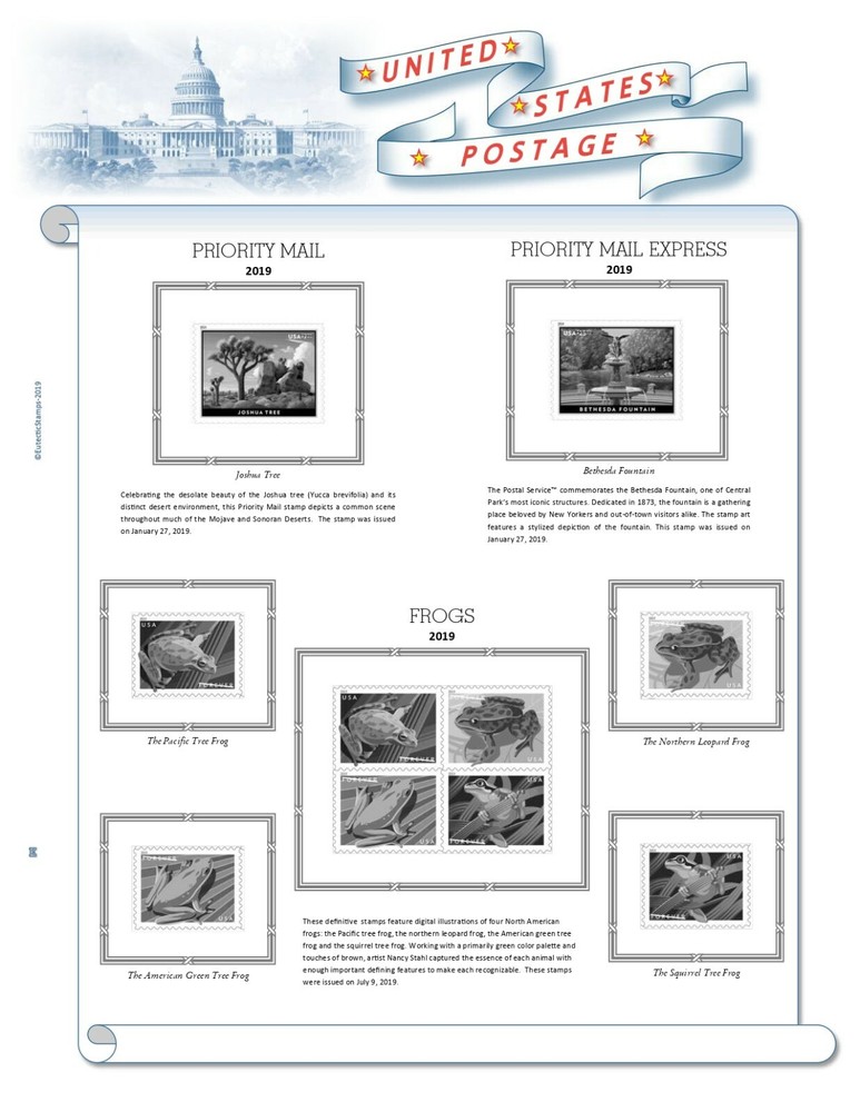 2019 U.S. Regular Issue Singles COMPLETE Supplement (White Ace Alternative)