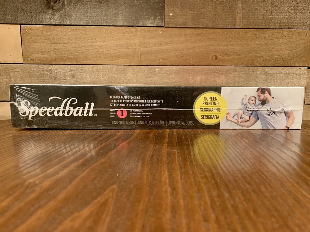 SPEEDBALL ART PRODUCTS 045061 BEGINNER SCREEN PRINT PAPER STENCIL KIT (NEW)