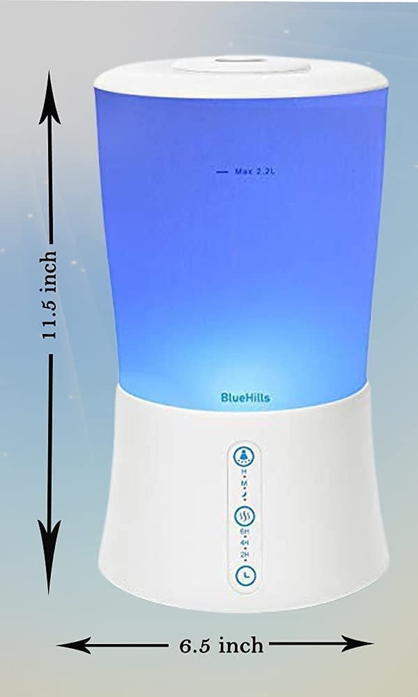 BlueHills Large Essential Oils Diffusers for Large Rooms Set of 2 2000ML Capa...