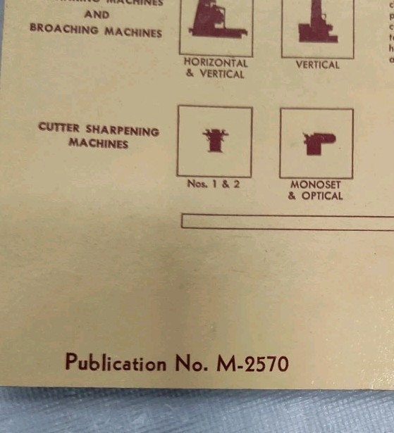 Cincinnati Milling Machine Co. Ohio Operator Manual Book 26" Vertical Hydo-Tel