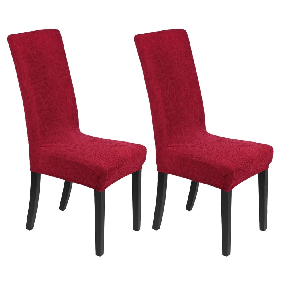 2-Pack Waterproof Chair Cover for Home [Wine Red]