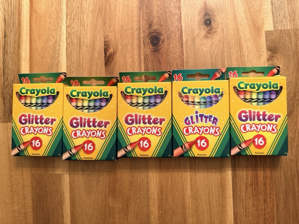 Crayola Glitter Crayons, 5 Packs
