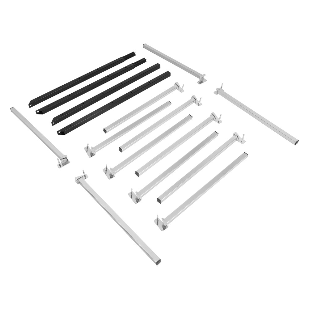 6 Place Wall Mount Bumper Rack Stand Auto Body Bumper Storage Rack Adjustable