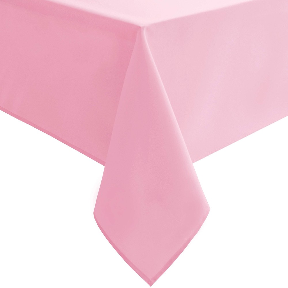 Pink Tablecloth Square - Washable Waterproof Fabric Valentines Day Table Clot...
