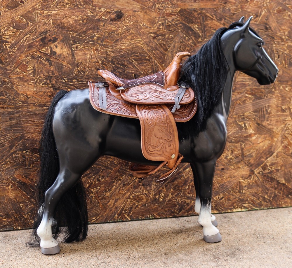 5" Kids Brown Western Saddle Mini Decoration Saddle