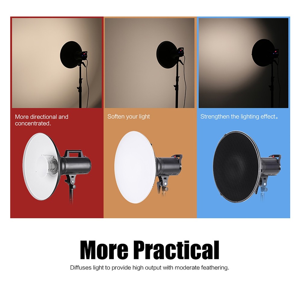 Studio Photography 41cm/16 Inch Strobe Lighting Diffuser Beauty ZULH