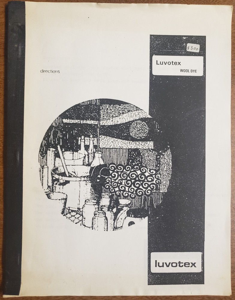 Luvotex Wool Dye Directions, circa 1975