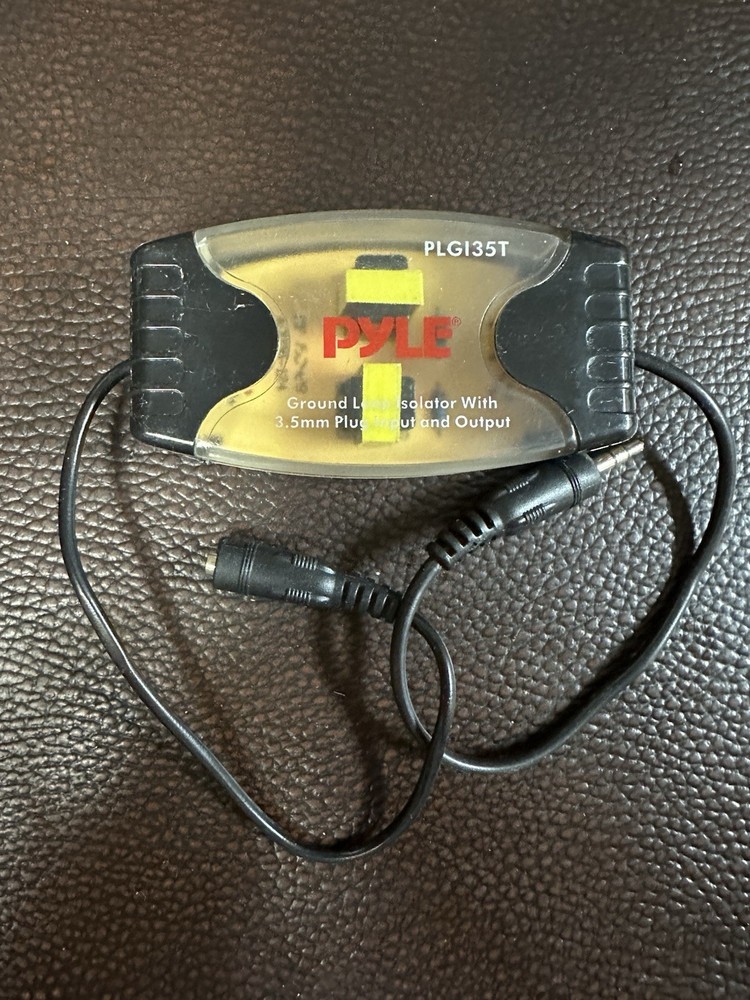 Pyle PLG135T Portable Stereo Ground Loop Isolator 3.5mm Plug Input / Output