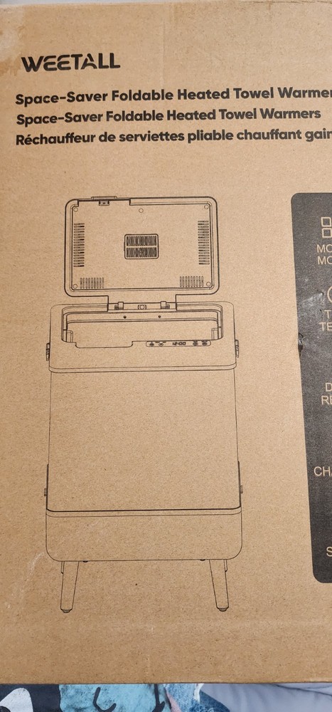 Towel Warmer for Bathroom, 35L Large Folding, Heating/Drying Modes with Timer