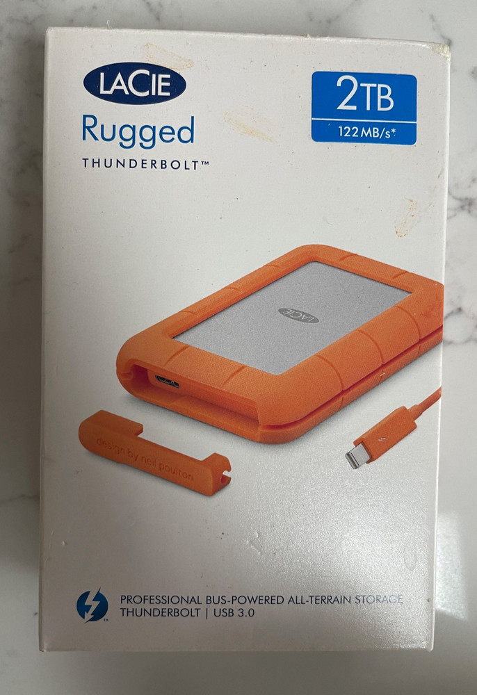 LaCie Rugged 2 TB,External, USB-C / Thunderbolt  (STFR2000800) Hard Drive