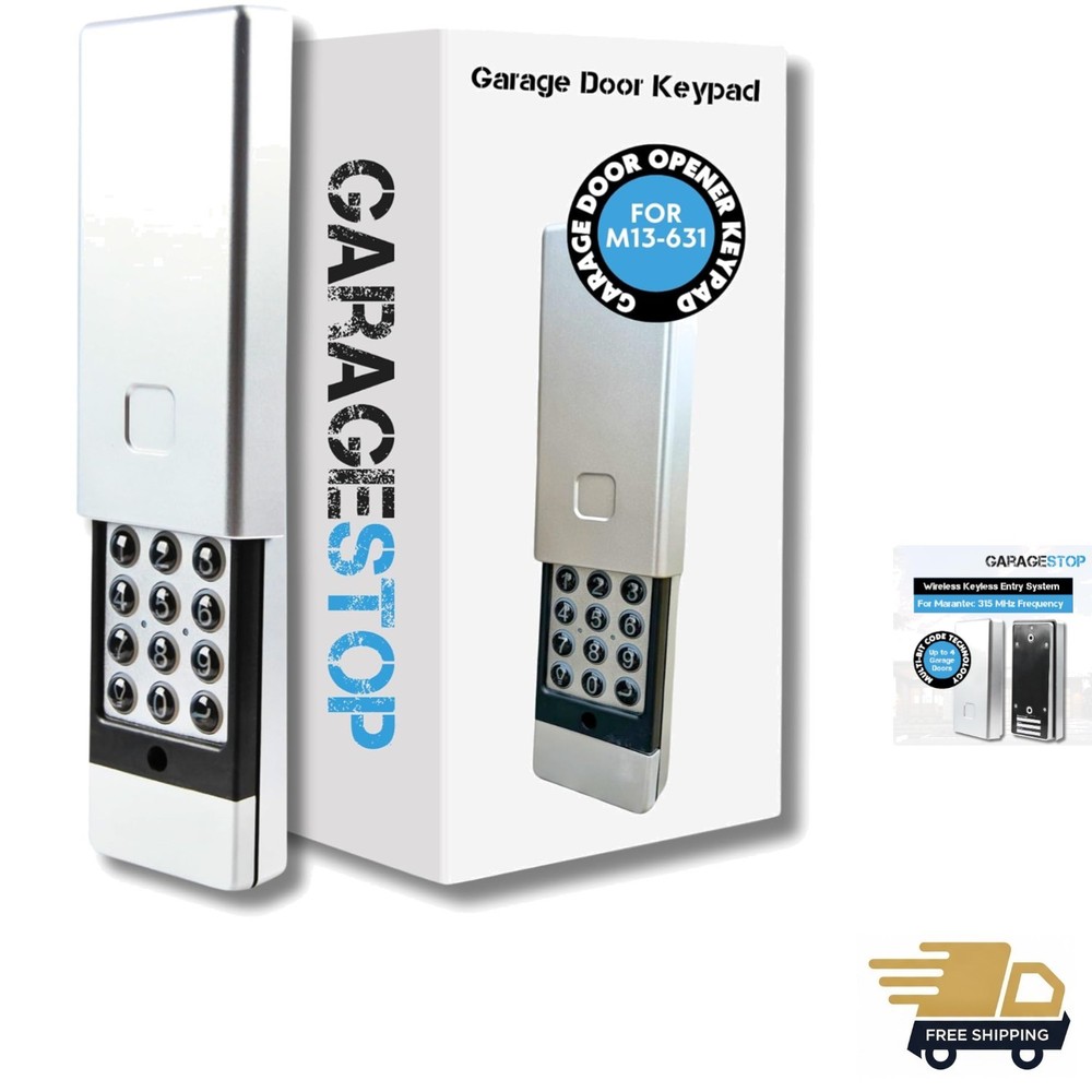 Multi-Door Wireless Garage Keypad by Marantec: Secure and Convenient Access