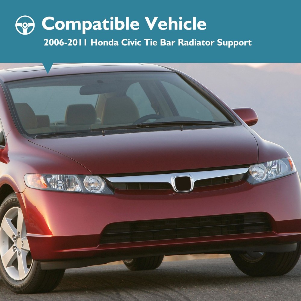 Upper Radiator Support For 2006-2011 Honda Civic Primed Upper Tie Bar