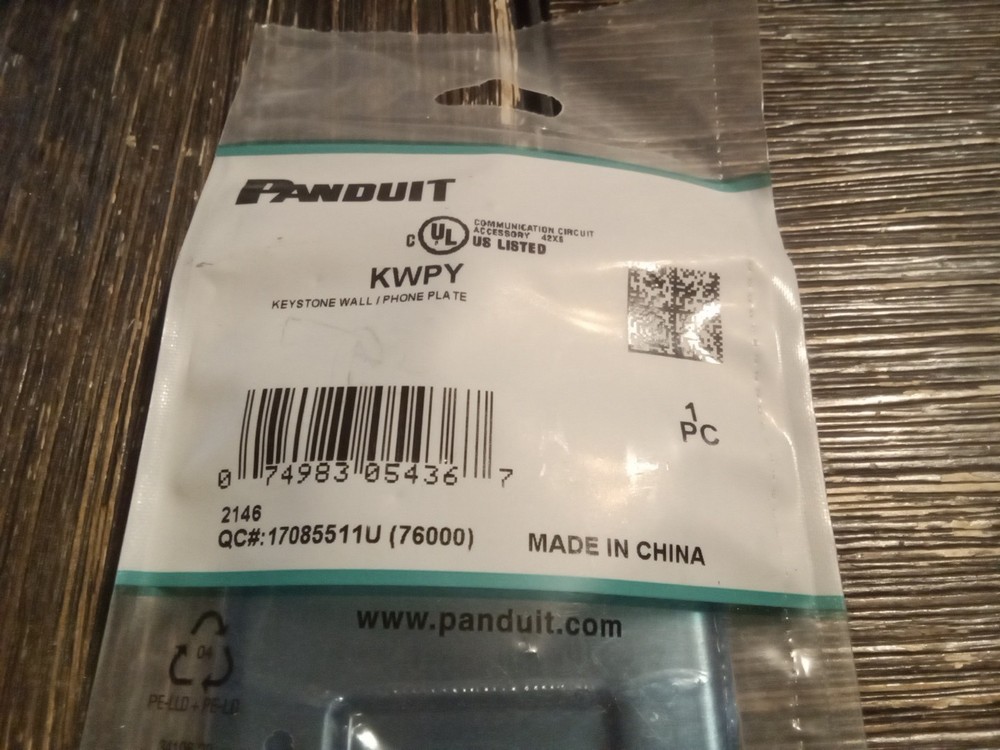 Panduit KWPY Keystone Wall/Phone Plate