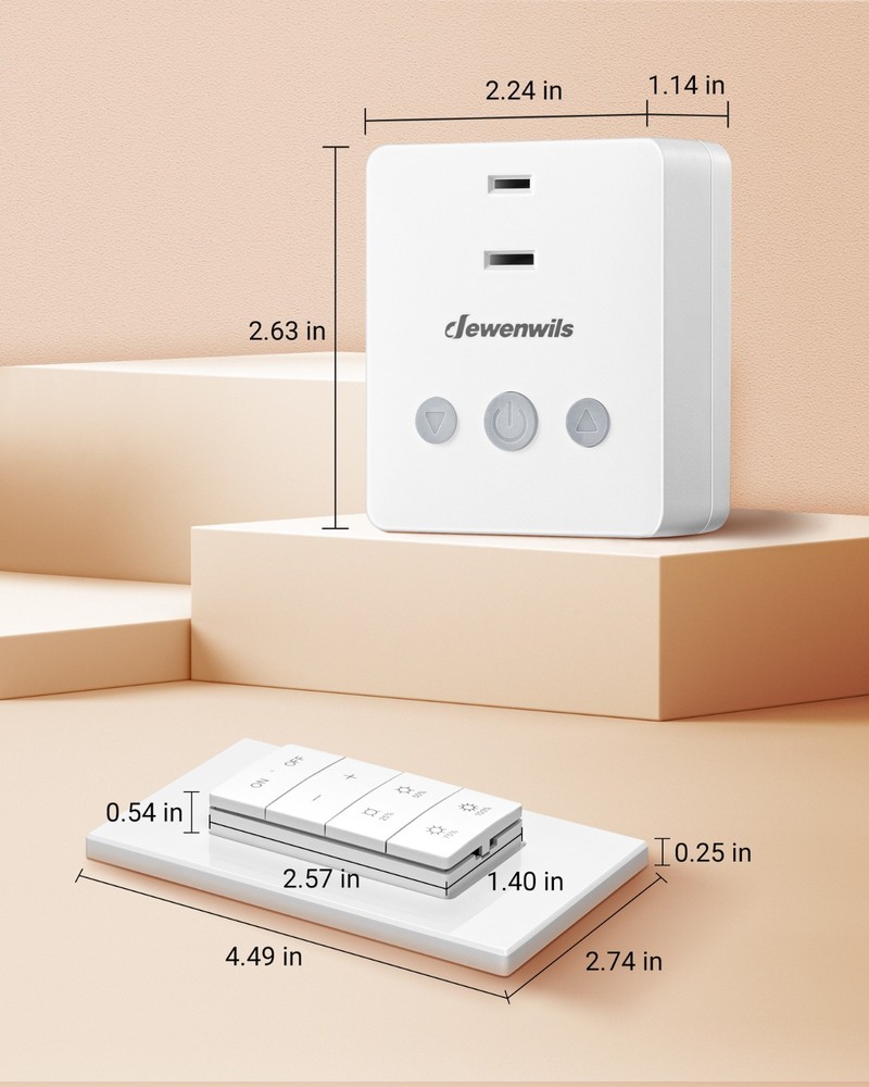 DEWENWILS Wireless Dimmer Plug for Indoor Home Lighting, Remote Control Dimmer