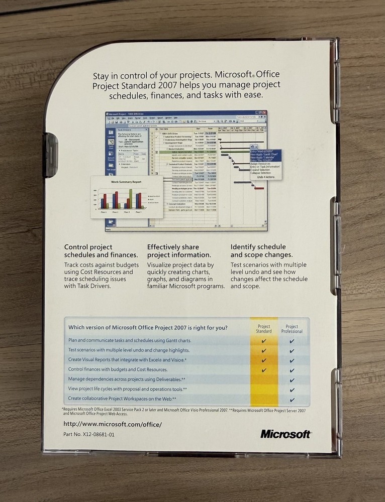 Microsoft Office Project Standard 2007 Academic Full Version