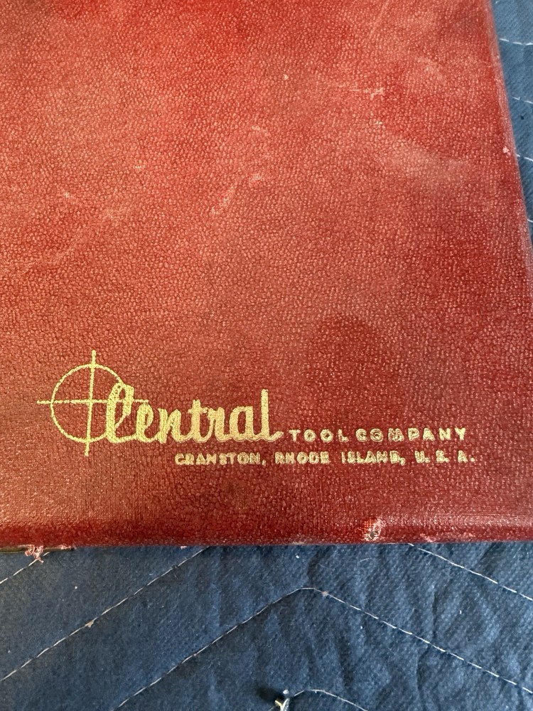 Central Tool Co No 272 Dial Indicator Set .01mm Machinist Gauge w Case