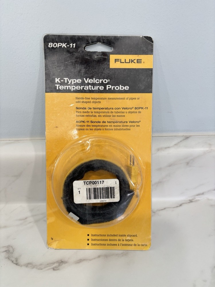 NEW Fluke 80PK-11 K-Type Temperature Probe Sensor HVAC Electrical